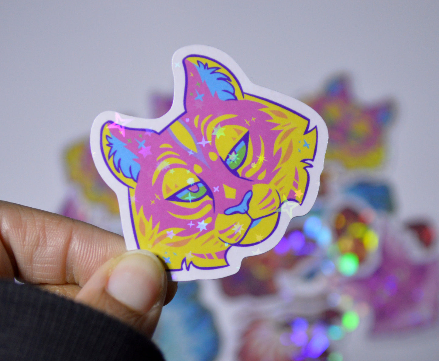 Holographic Animal Stickers