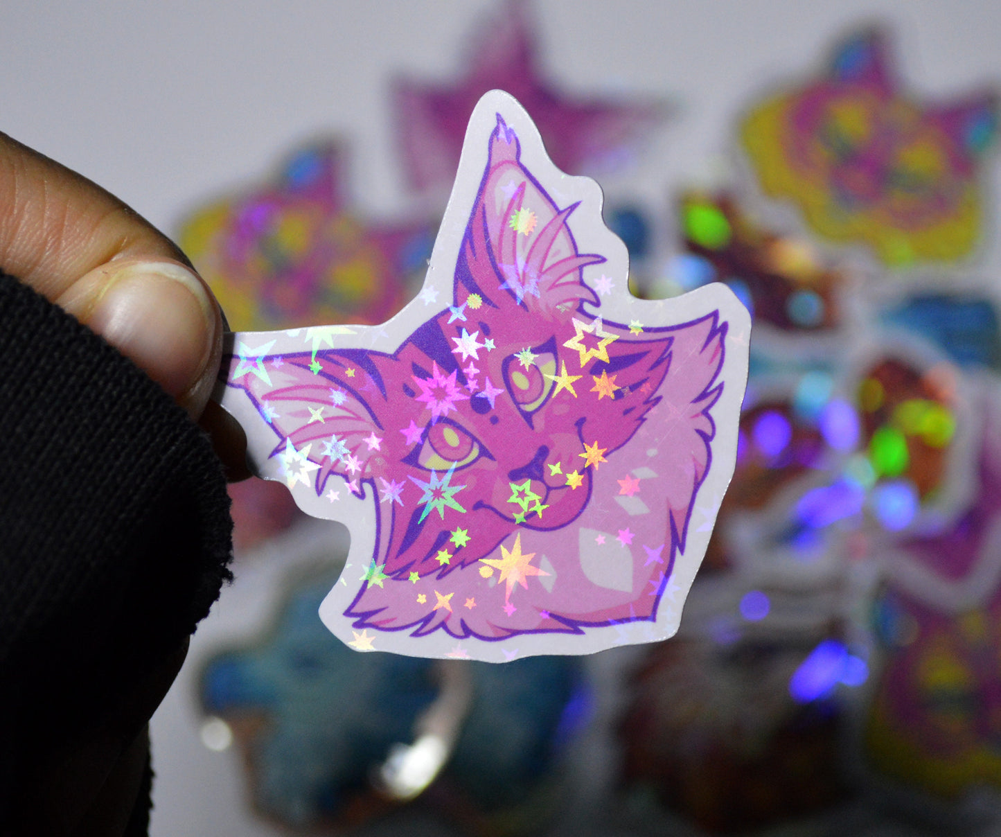 Holographic Animal Stickers