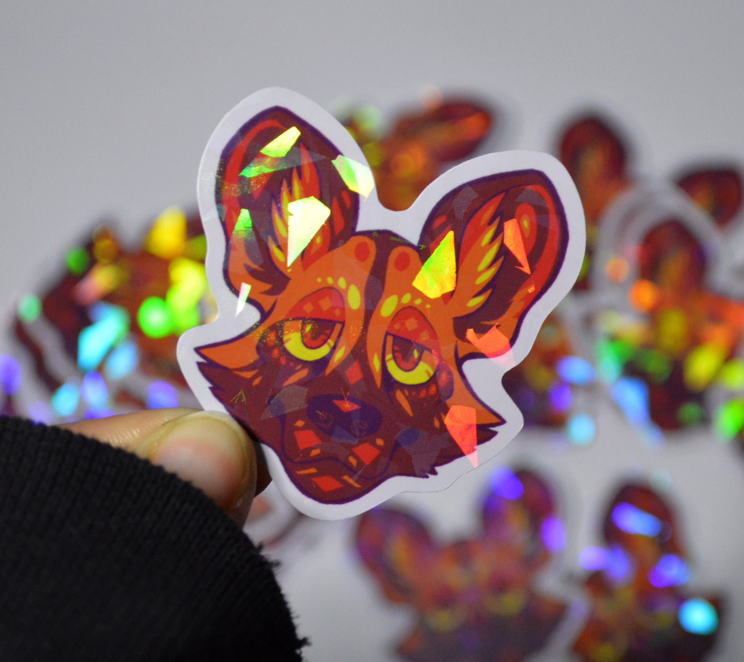 Holographic Animal Stickers